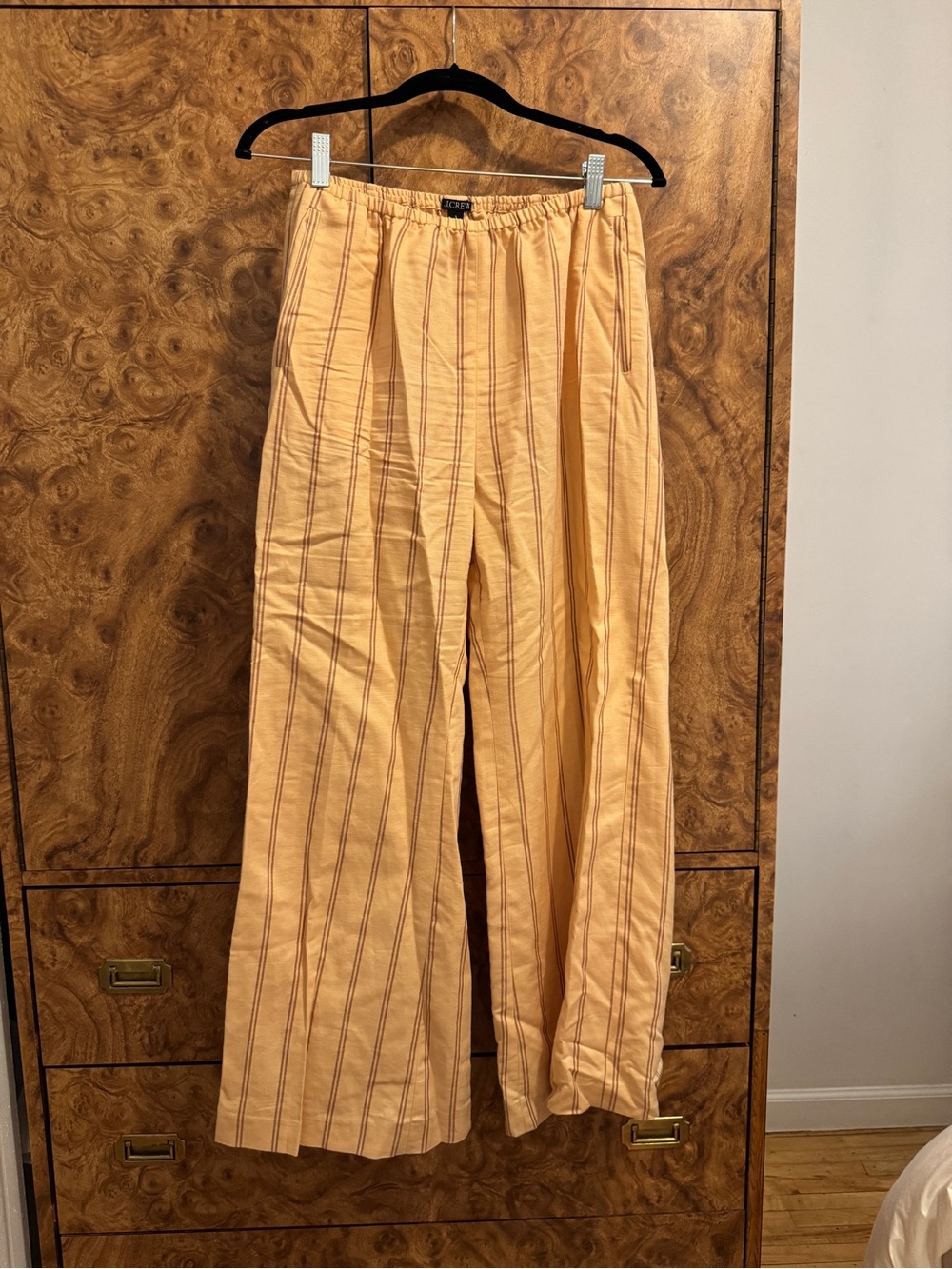 J. Crew Striped Gramercy Linen Blend Pants